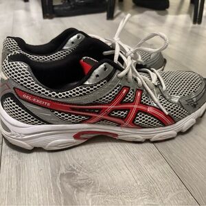 Asics Gel-Excite Vintage 2000’s Running Shoes - Silver, Red & White